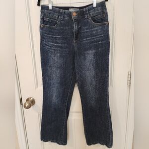 Democracy Ab Solution Jeans Size 10 Bootcut Raw Hem Stretch Denim Women’s